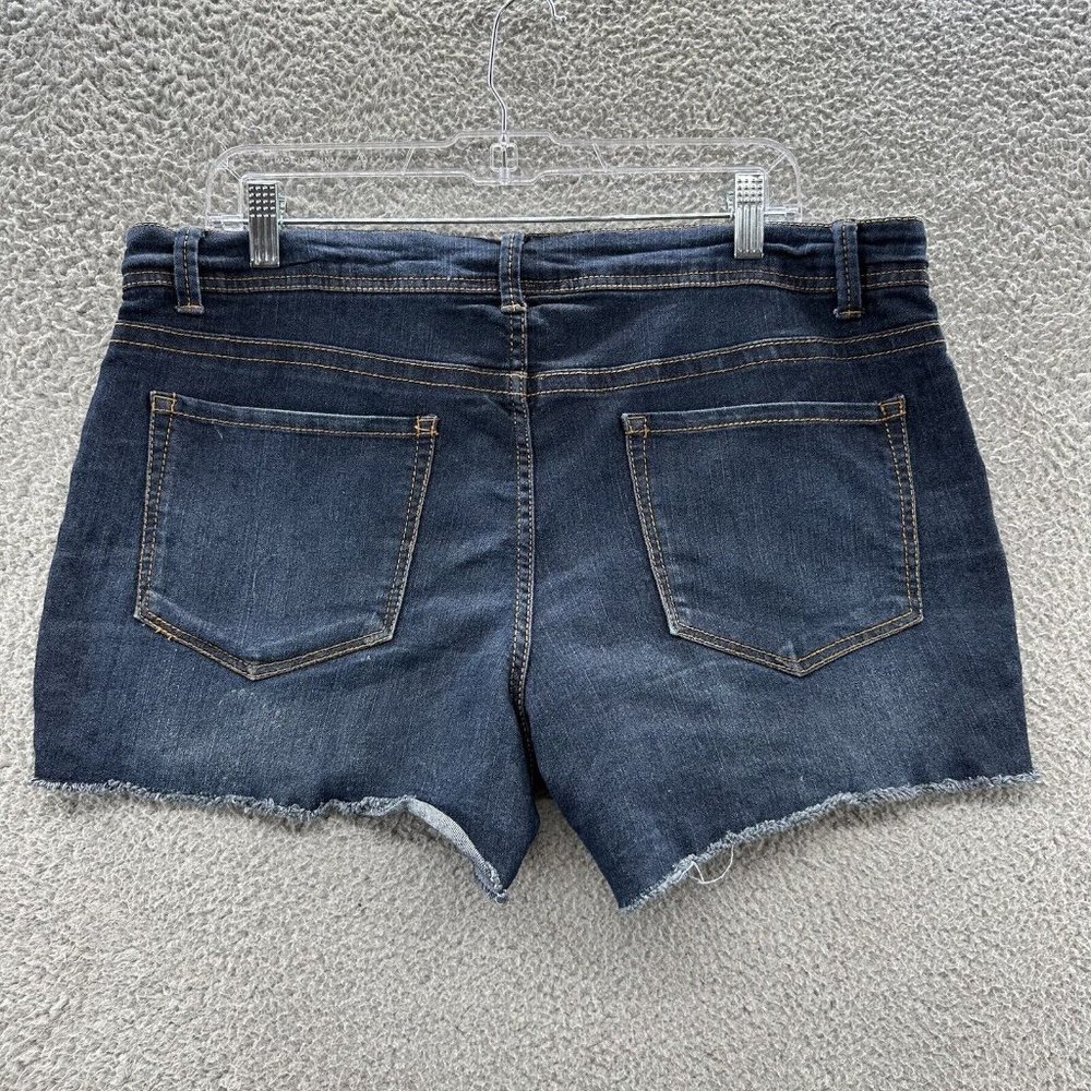 Fire & Gold Shorts Women's 10 Blue Dark Wash Denim Cut Off Shorts Ladies 10 - Picture 10 of 13